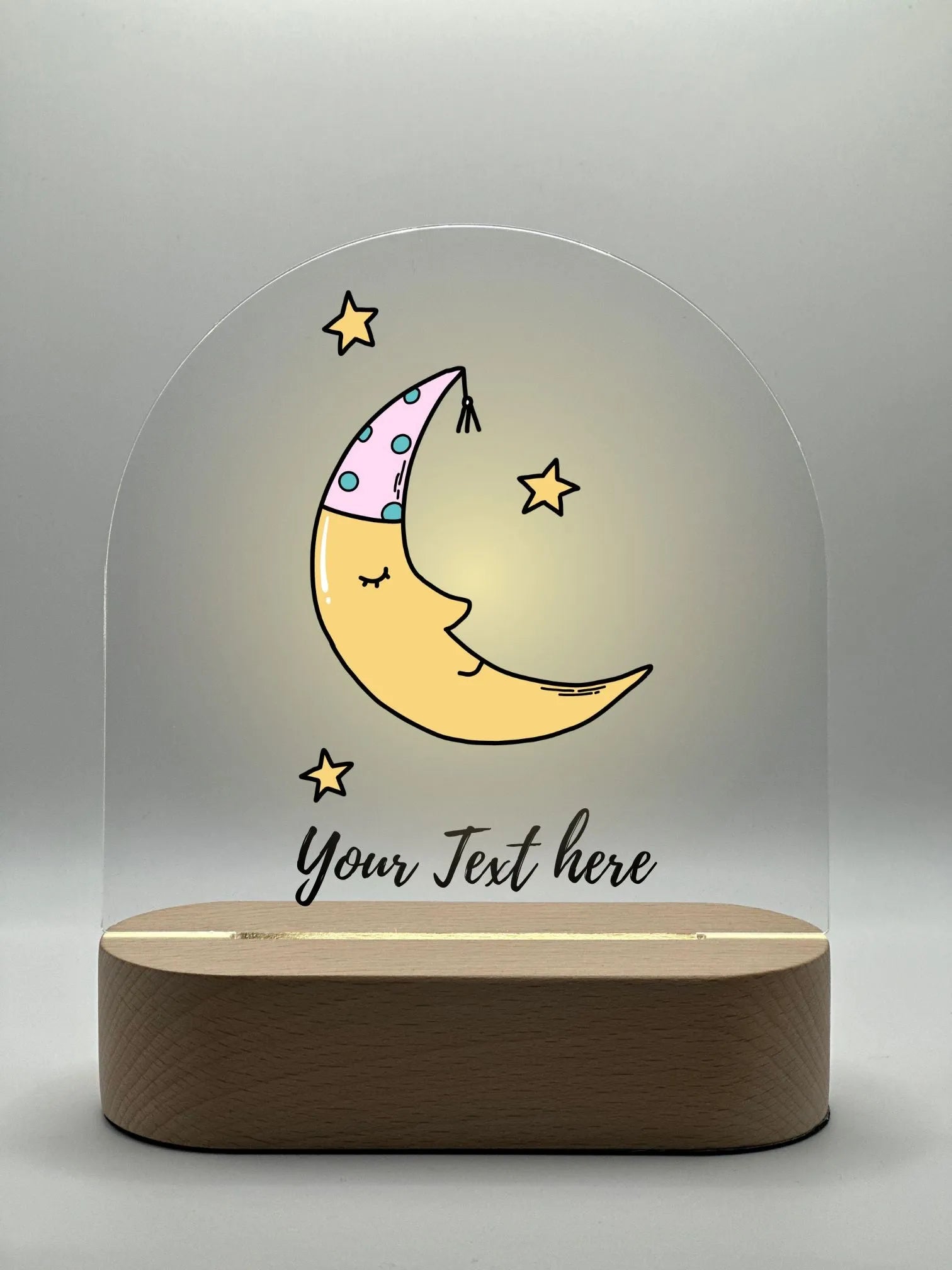 Ceramic Moon Kids Night Light